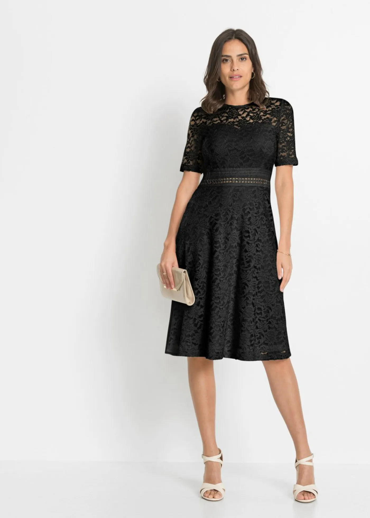 Online Vestido de encaje con ganchillo Mujer Vestidos|Ropa Elegante