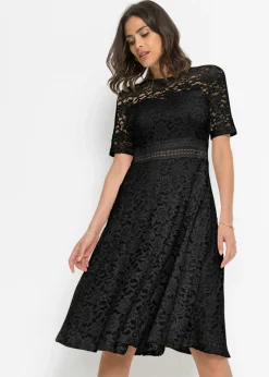 Online Vestido de encaje con ganchillo Mujer Vestidos|Ropa Elegante