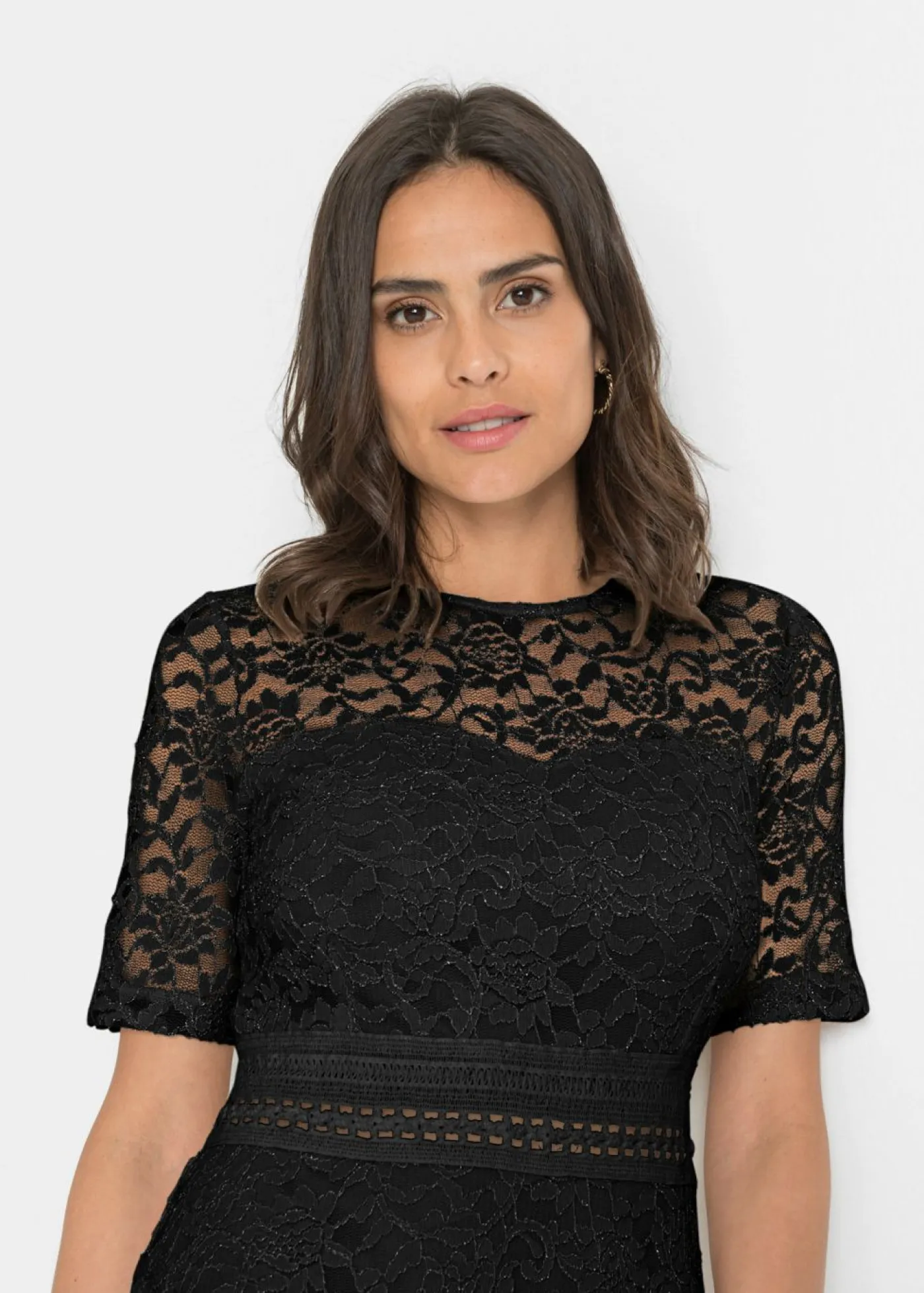 Online Vestido de encaje con ganchillo Mujer Vestidos|Ropa Elegante