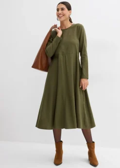 Outlet Vestido de franela ligero de algodón puro Mujer Vestidos