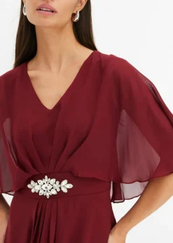 Hot Vestido de gasa con aplicación de piedras Mujer Vestidos|Ropa Elegante