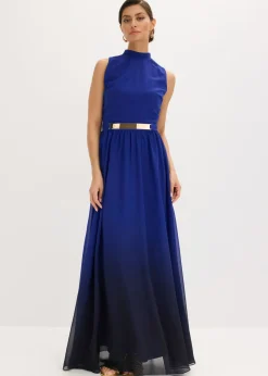 Sale Vestido de gasa con cuello e inserción en la cintura Mujer Vestidos|Ropa Elegante