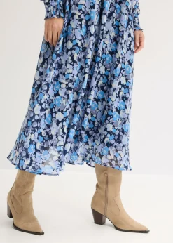Sale Vestido de gasa con cuello alto Mujer Tallas Pequeñas|Vestidos
