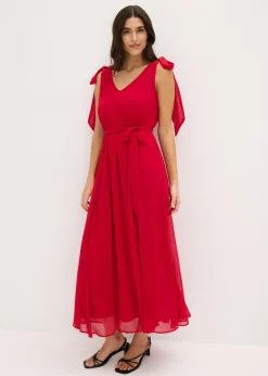 Online Vestido de gasa con detalles de lazo Mujer Vestidos|Ropa Elegante