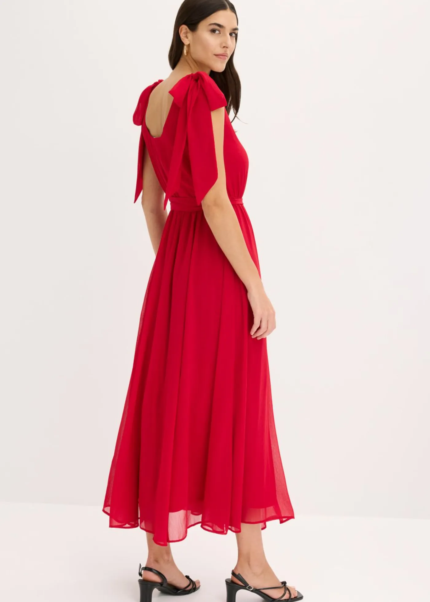 Online Vestido de gasa con detalles de lazo Mujer Vestidos|Ropa Elegante