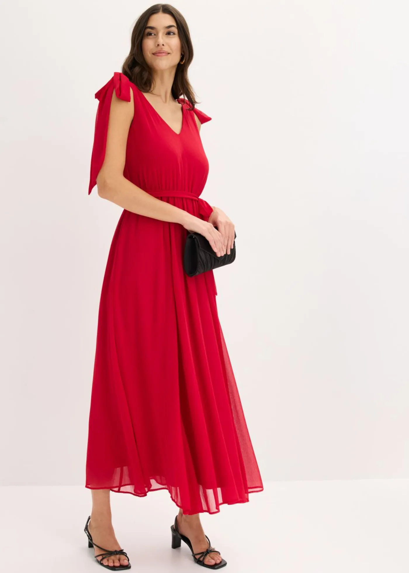 Online Vestido de gasa con detalles de lazo Mujer Vestidos|Ropa Elegante