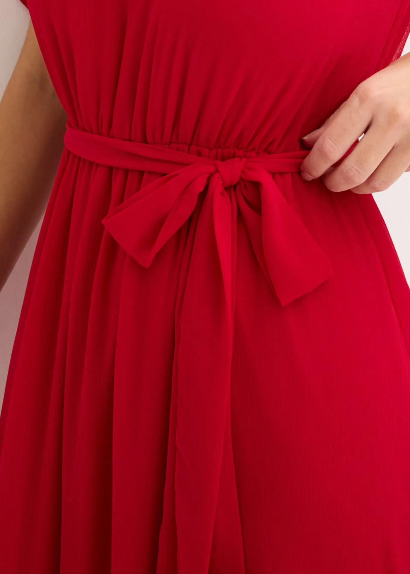 Online Vestido de gasa con detalles de lazo Mujer Vestidos|Ropa Elegante