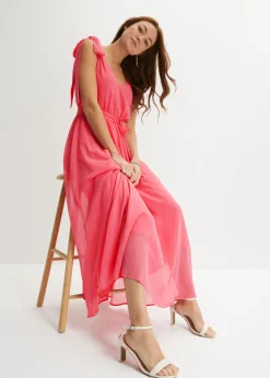 Clearance Vestido de gasa con detalles de lazo Mujer Vestidos|Ropa Elegante