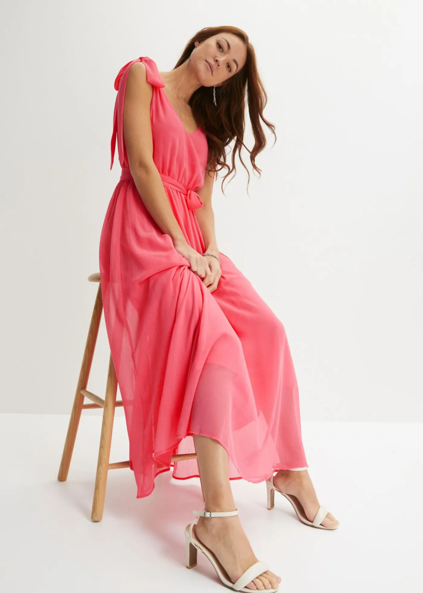 Clearance Vestido de gasa con detalles de lazo Mujer Vestidos|Ropa Elegante