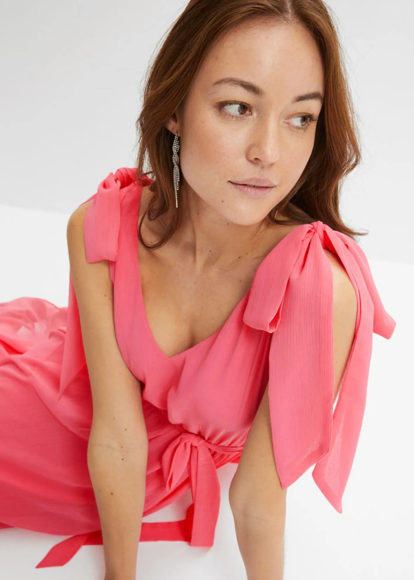 Clearance Vestido de gasa con detalles de lazo Mujer Vestidos|Ropa Elegante