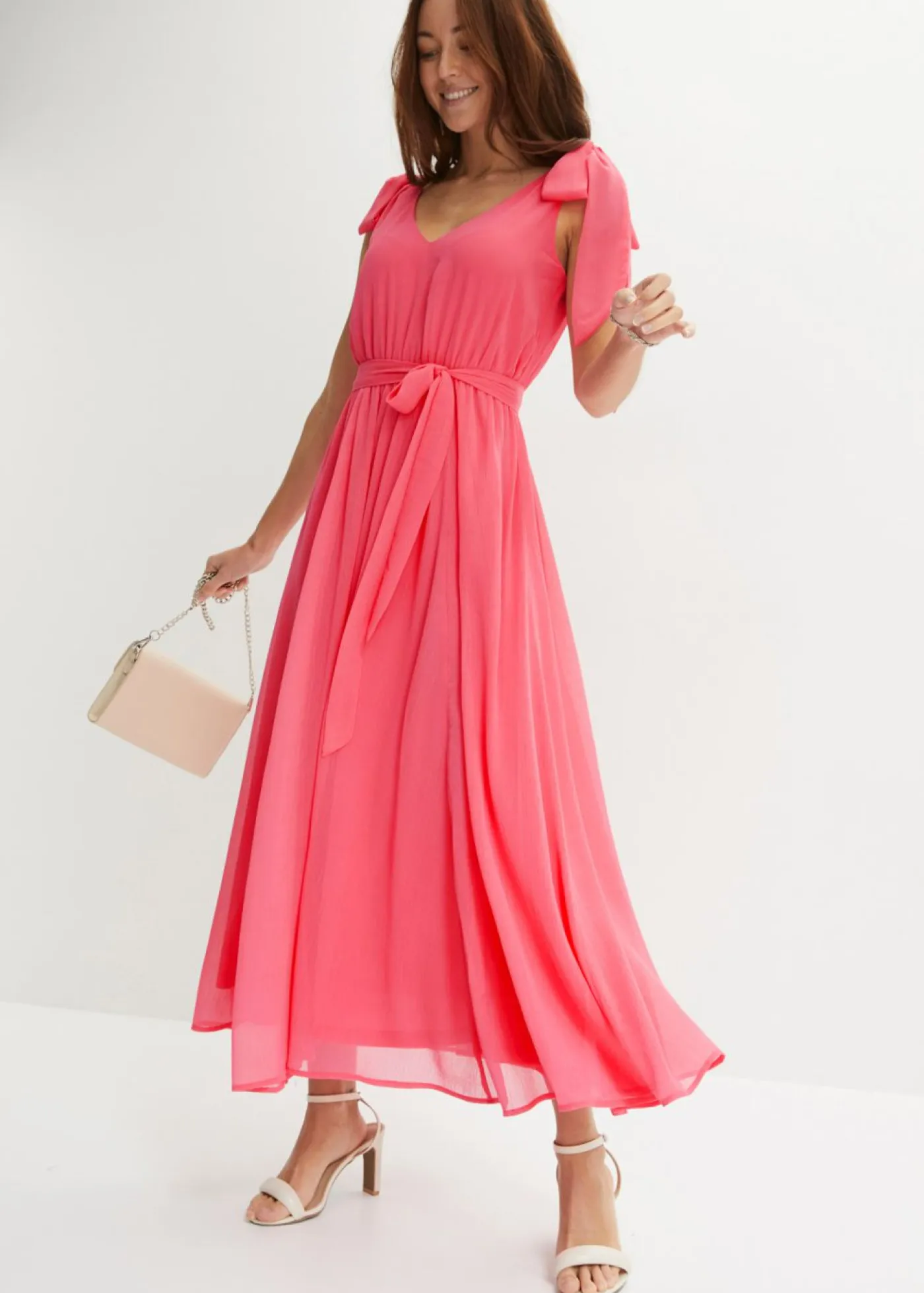 Clearance Vestido de gasa con detalles de lazo Mujer Vestidos|Ropa Elegante
