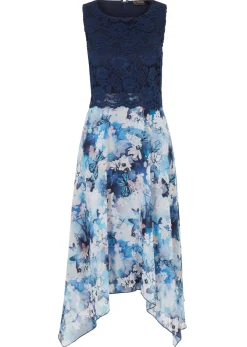 Online Vestido de gasa con encaje fino Mujer Vestidos|Novedades