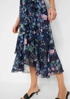 Sale Vestido de gasa con mangas tipo murciélago Mujer Vestidos