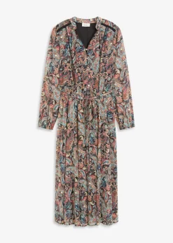 Best Vestido de gasa con patrón de paisley Mujer Vestidos|Tallas Pequeñas