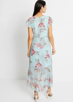 Best Vestido de gasa con volantes Mujer Vestidos