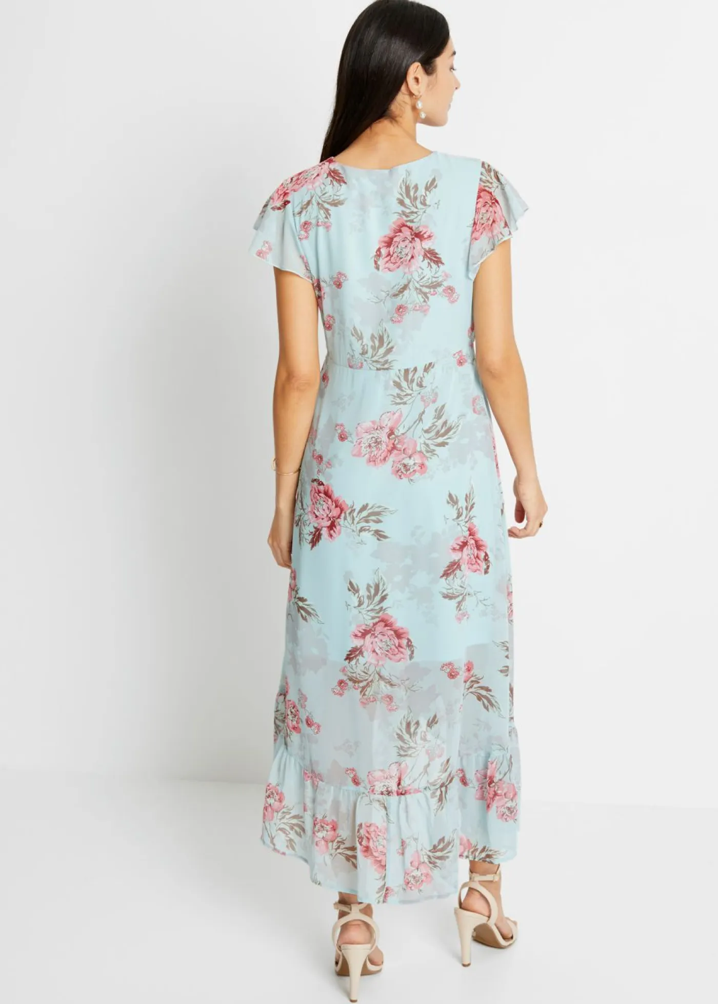 Best Vestido de gasa con volantes Mujer Vestidos