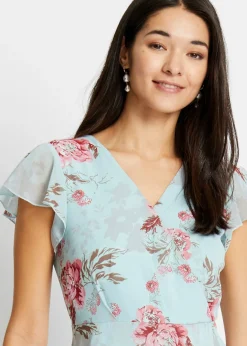 Best Vestido de gasa con volantes Mujer Vestidos