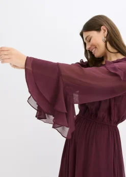 Clearance Vestido de gasa con volantes Mujer Vestidos