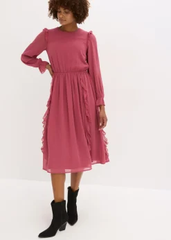 New Vestido de gasa con volantes Mujer Vestidos