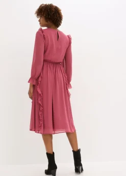 New Vestido de gasa con volantes Mujer Vestidos