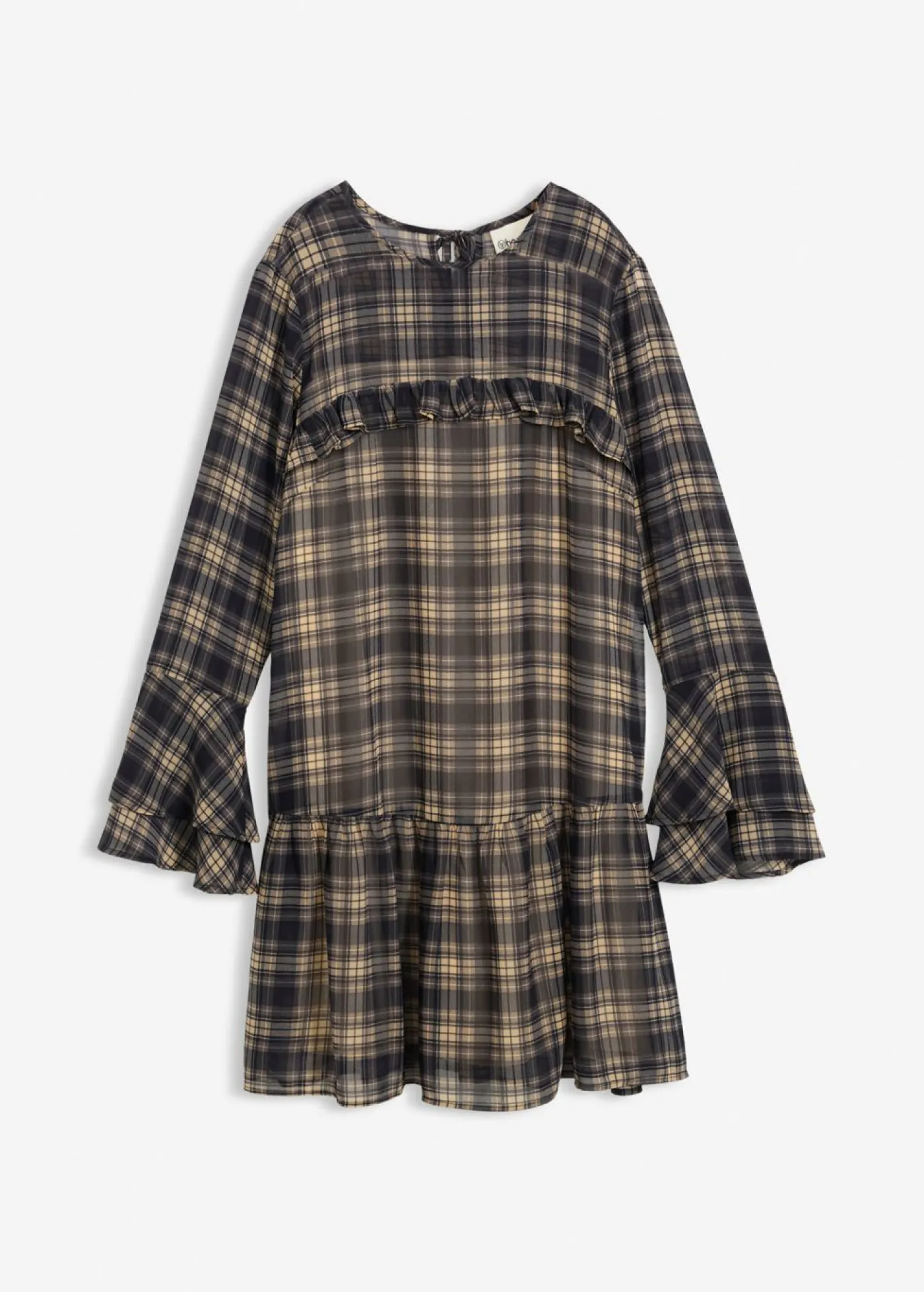Sale Vestido de gasa con volantes Mujer Vestidos