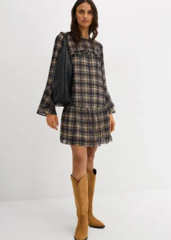 Sale Vestido de gasa con volantes Mujer Vestidos