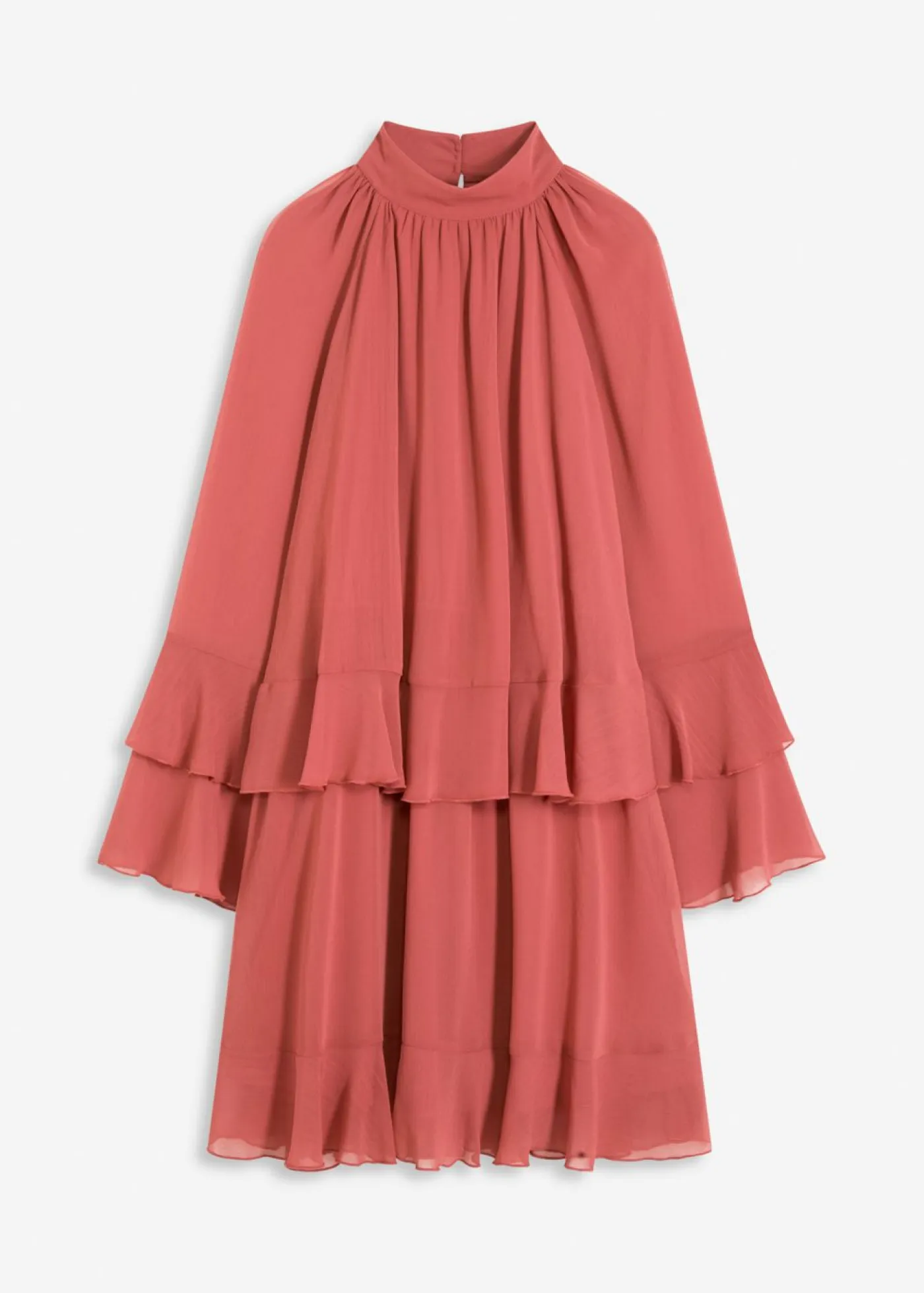 Sale Vestido de gasa con volantes Mujer Vestidos