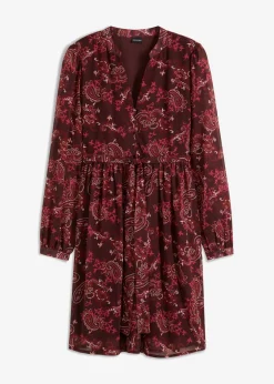 Vestido de gasa estampado Mujer Vestidos
