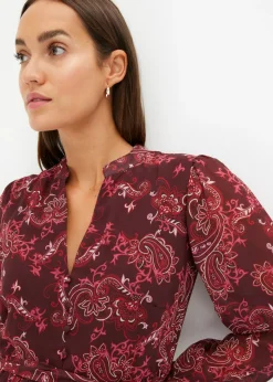 Vestido de gasa estampado Mujer Vestidos
