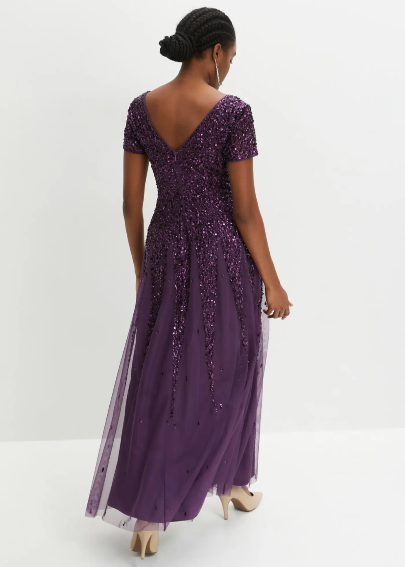 Outlet Vestido de lentejuelas Mujer Tallas Pequeñas