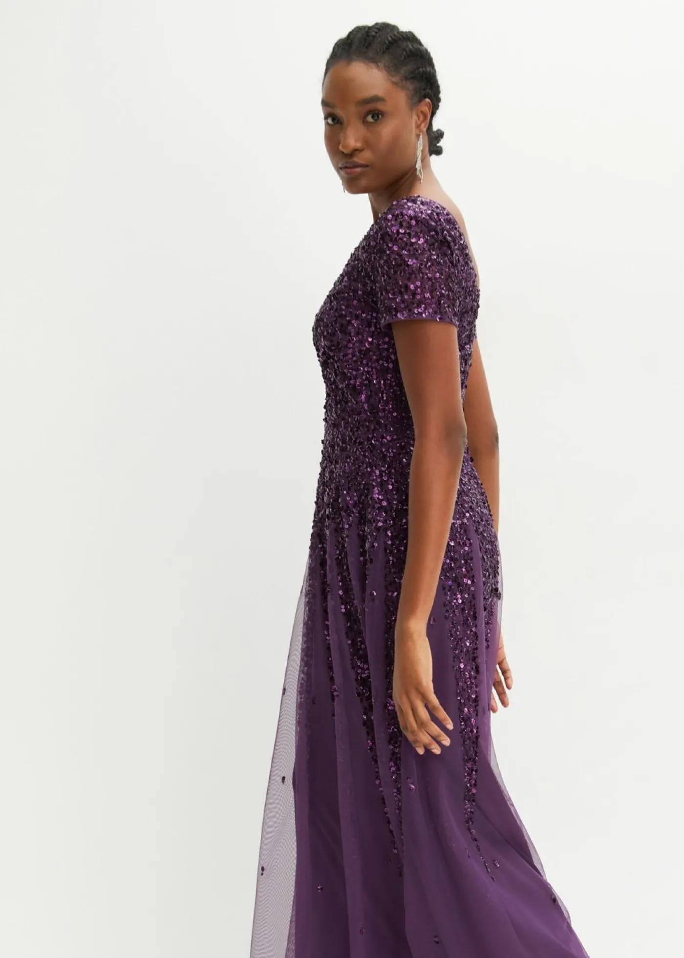 Outlet Vestido de lentejuelas Mujer Tallas Pequeñas