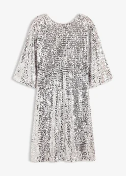 Clearance Vestido de lentejuelas con detalle de lazo Mujer Vestidos