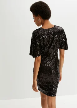 New Vestido de lentejuelas con escote profundo Mujer Vestidos|Tallas Pequeñas