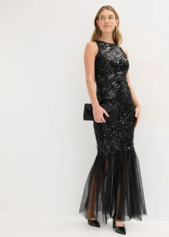 Best Vestido de lentejuelas con volante Mujer Vestidos|Ropa Elegante