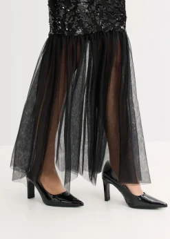 Best Vestido de lentejuelas con volante Mujer Vestidos|Ropa Elegante