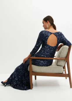 New Vestido de lentejuelas con escote en la espalda Mujer Vestidos|Tallas Pequeñas