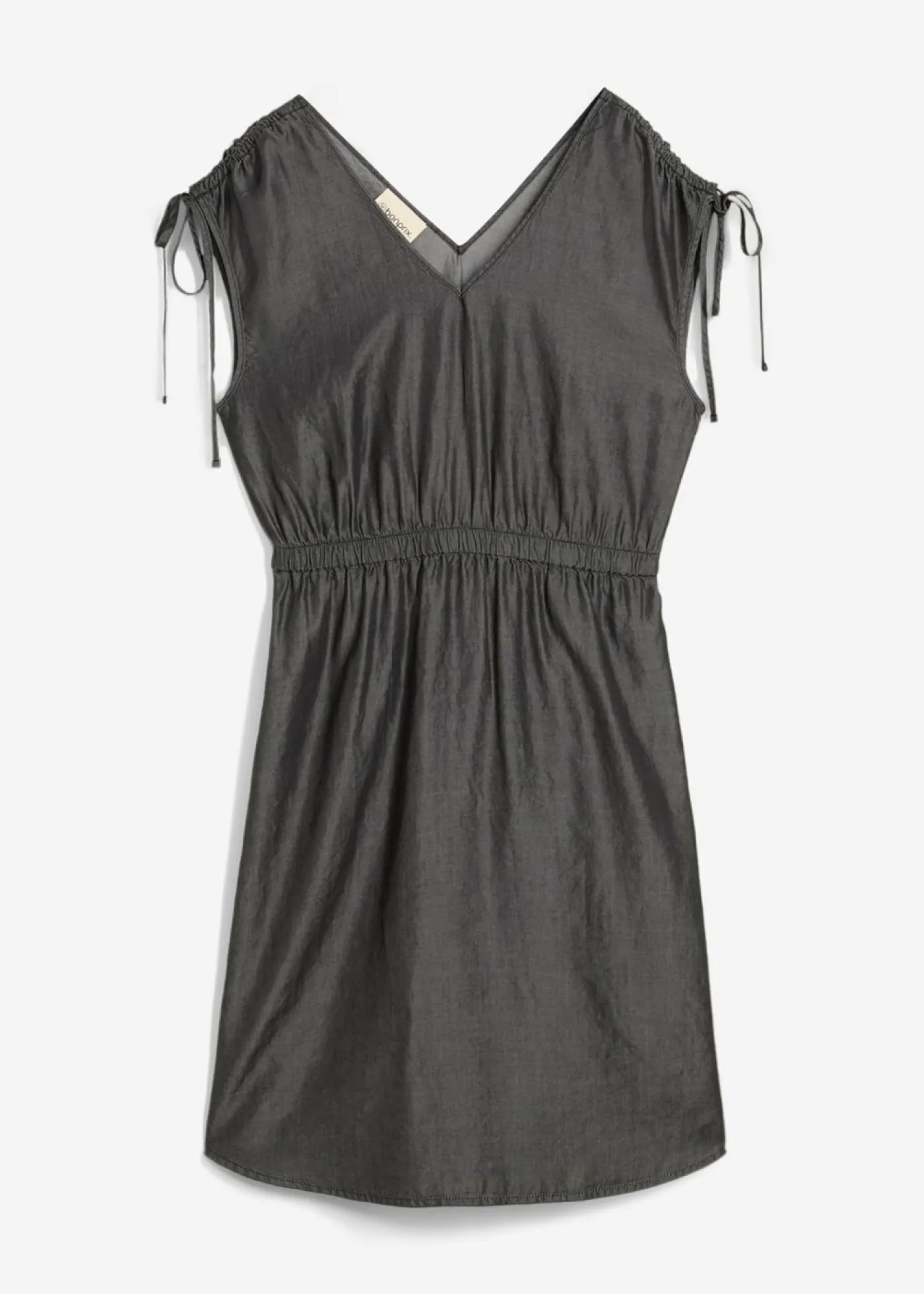 New Vestido de lyocell liso Mujer Vestidos