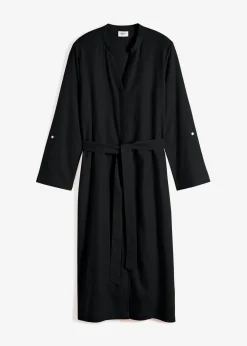 Sale Vestido de mezcla de lino y viscosa con bolsillos Mujer Vestidos|Novedades