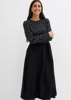 Hot Vestido de mezcla de materiales de algodón puro Mujer Vestidos