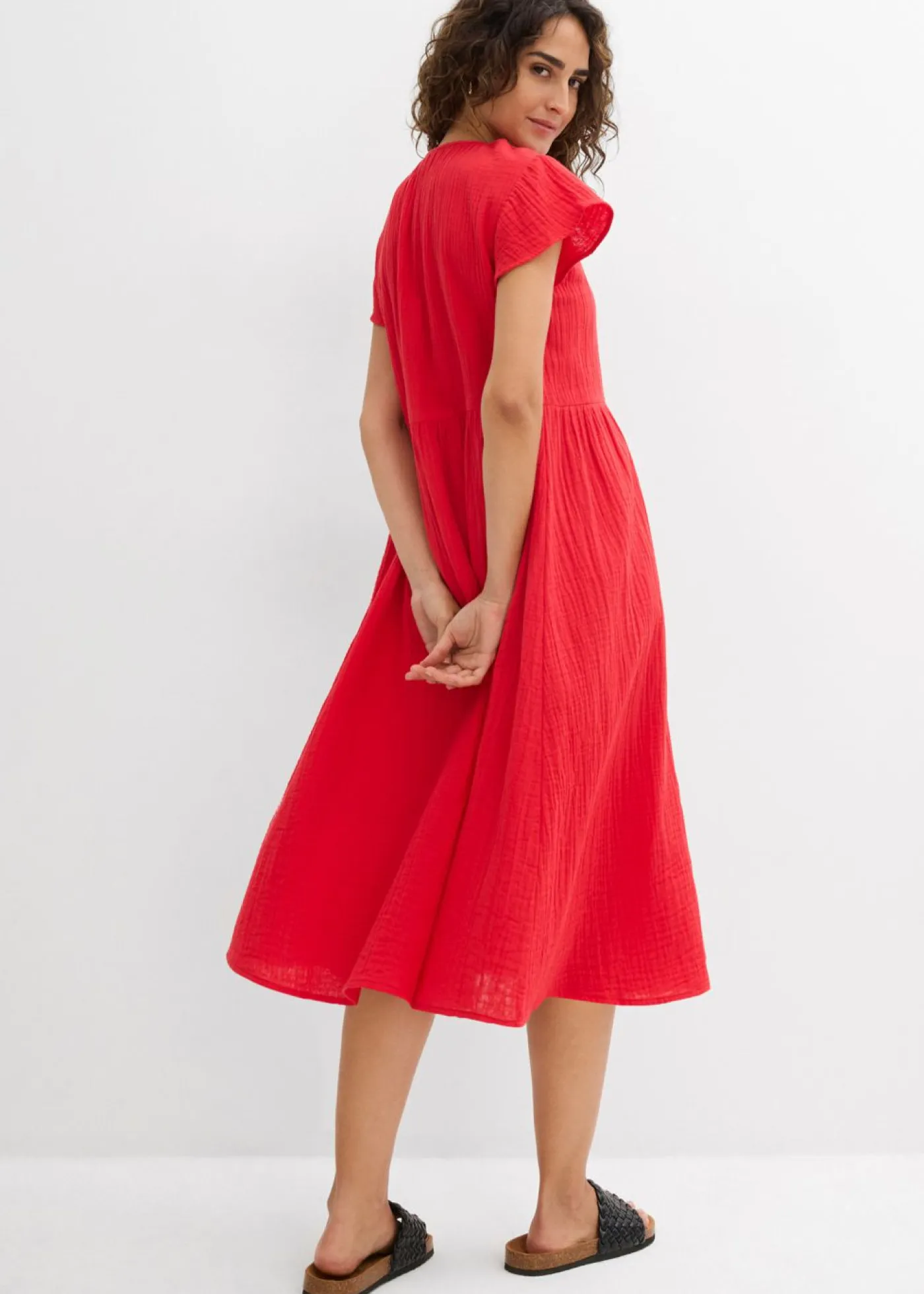 Sale Vestido de muselina suave Mujer Vestidos
