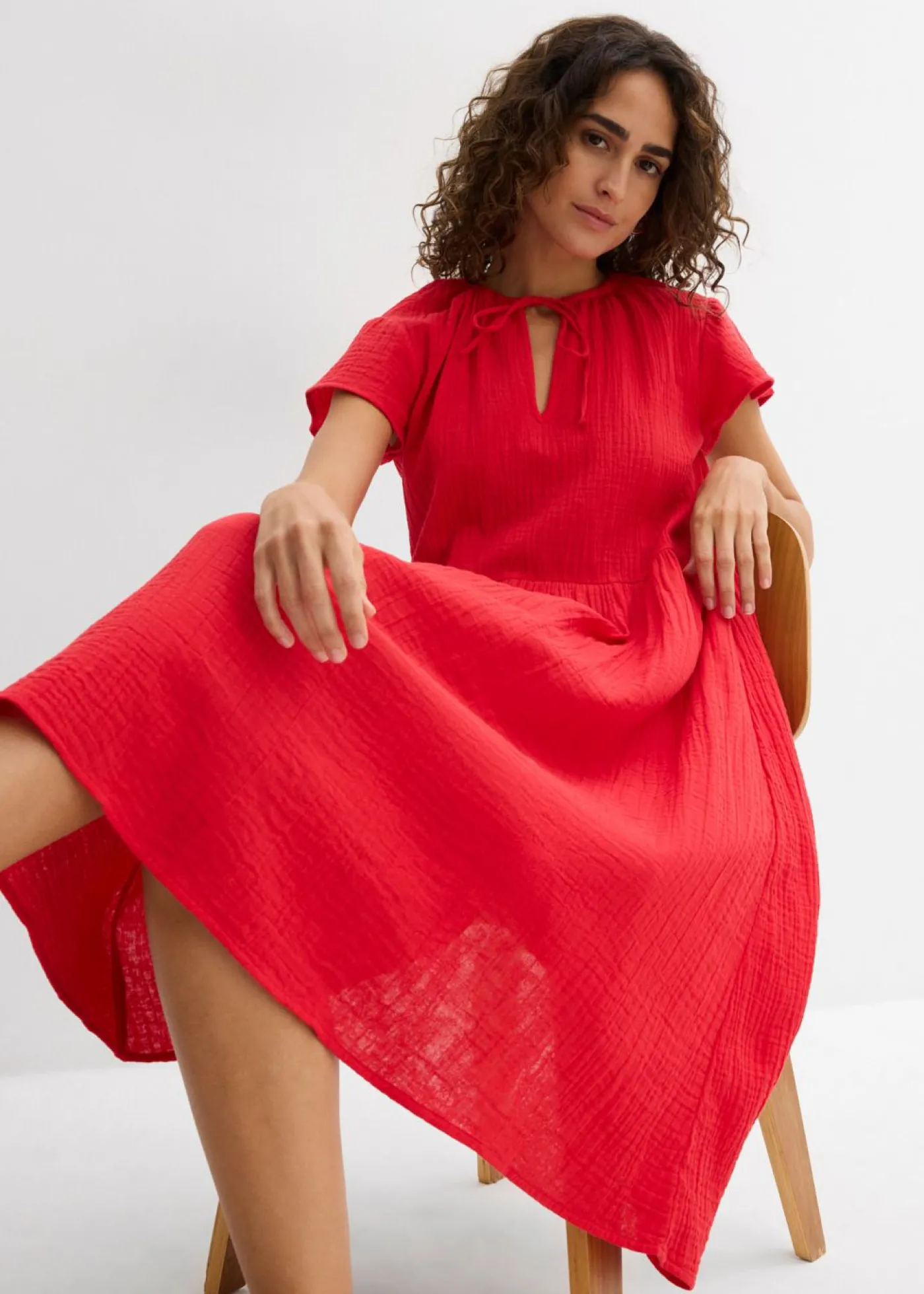 Sale Vestido de muselina suave Mujer Vestidos