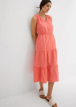 Outlet Vestido de muselina suave Mujer Vestidos