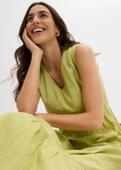 Clearance Vestido de muselina suave Mujer Vestidos