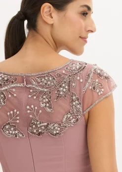 Online Vestido de noche con aplicación de encaje Mujer Vestidos|Novedades