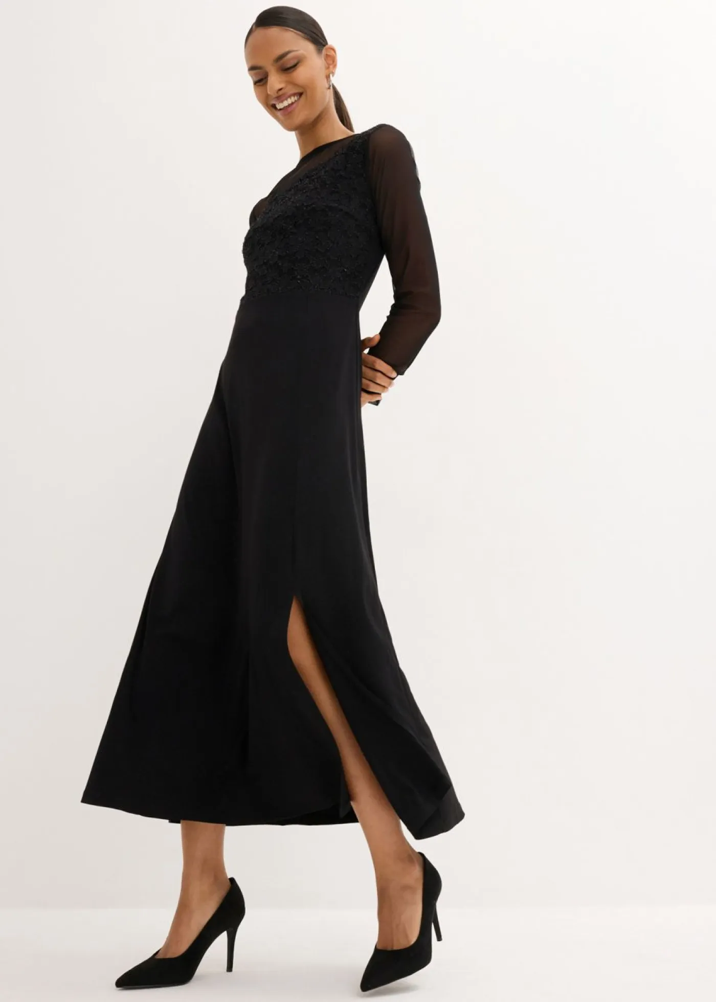 Vestido de noche con encaje Mujer Tallas Pequeñas|Vestidos