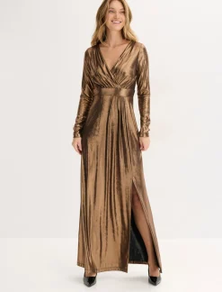 Sale Vestido de noche de punto fino con brillo Mujer Vestidos|Ropa Elegante