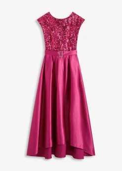 Clearance Vestido de noche de satén brillante con lentejuelas Mujer Vestidos|Novedades