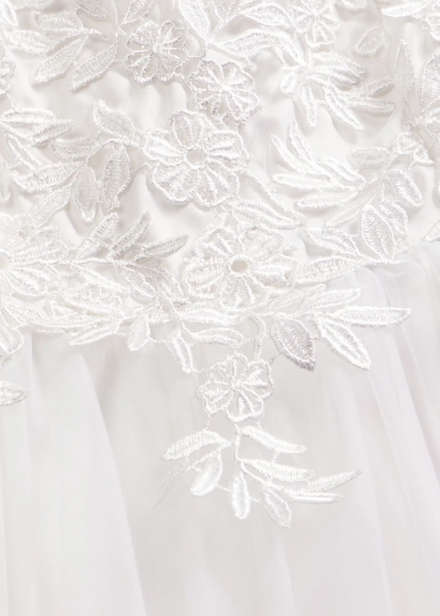 Vestido de novia de tul con encaje Mujer Vestidos