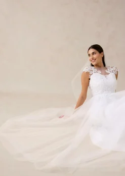 Vestido de novia de tul con encaje Mujer Vestidos