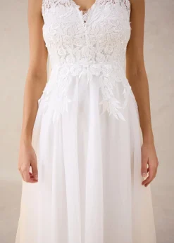 Clearance Vestido de novia de tul y encaje Mujer Vestidos|Tallas Pequeñas